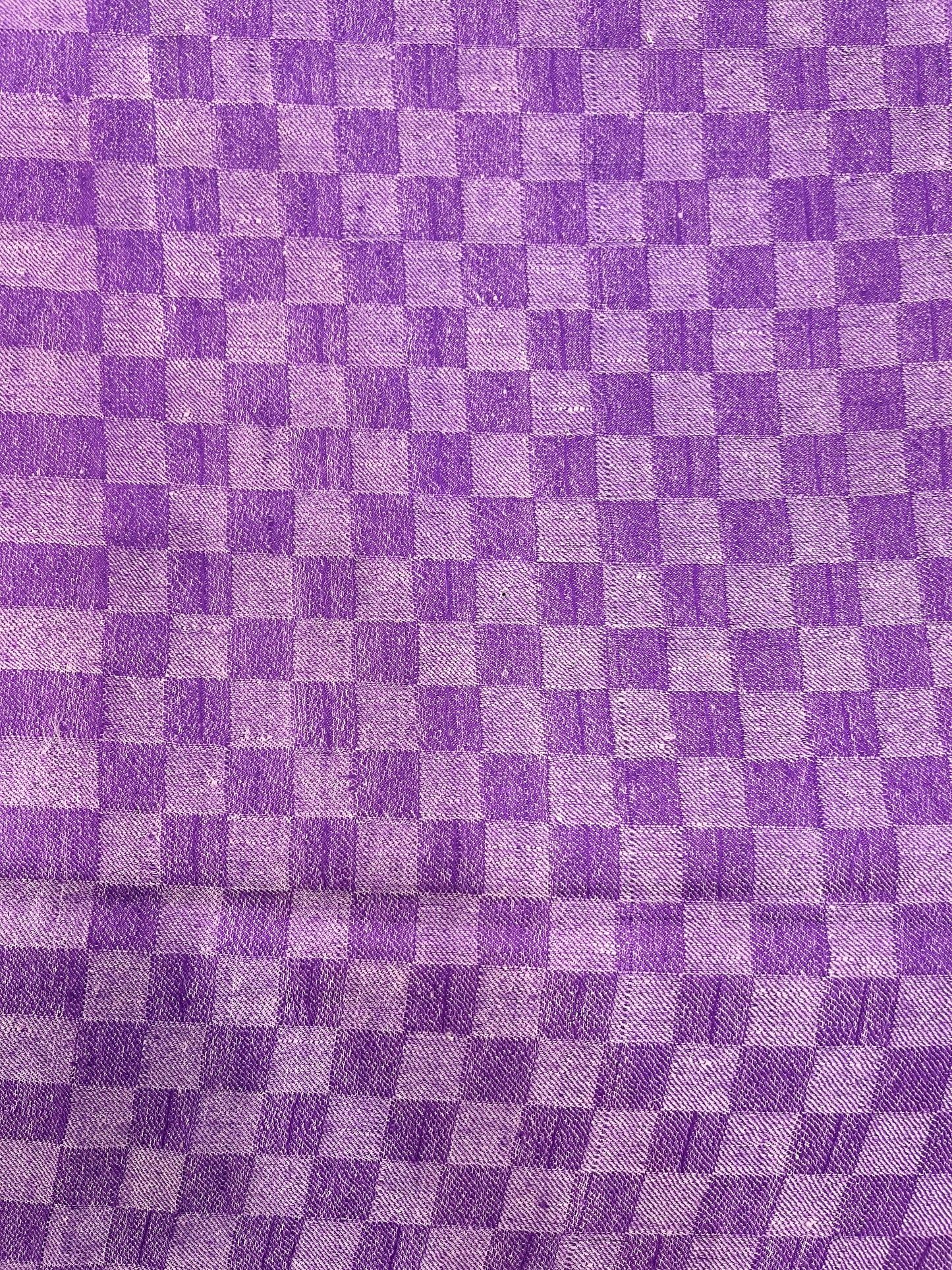 Pashmina Self-Checkered Lavender Stole