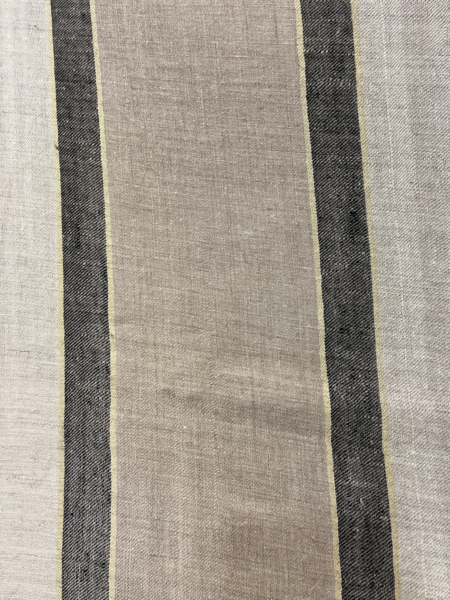 Pashmina Grey & Ivory Bold Stripe Shawl